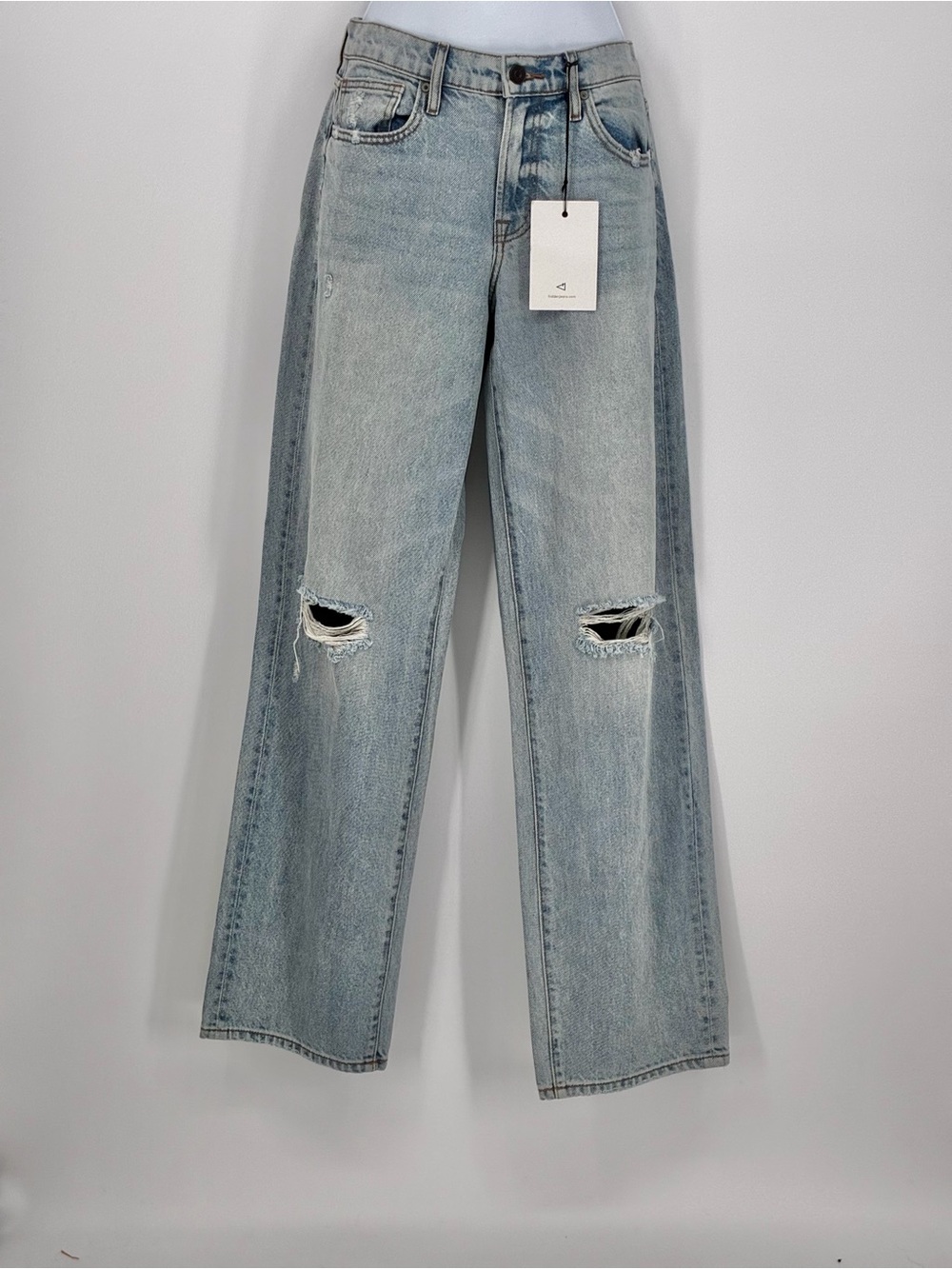 Hidden Jeans Los Angeles High Rise Distressed Wide Leg Jeans NWT 24